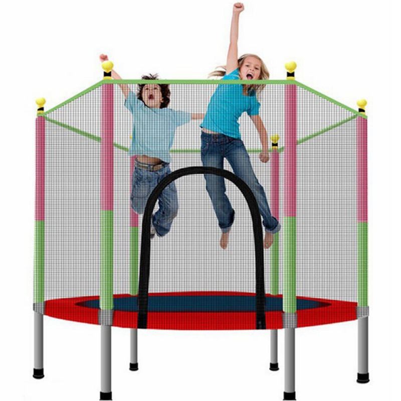 \u3010eu Direct\u3011round Home Vnitřní Trampolína Dětská Hrací Skákací Postel Děti Dospělí Fitness Cvičební Nástroje Krycí Podložka