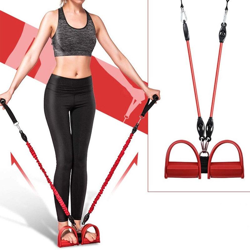 120cm Jóga Stahovací Lano Pilates Odporový Pás Vyrobený Z Ekologicky Šetrné Pěny + Vysoce Elastická Latexová Trubice Sportovní Fitness Gym Rally Waist Tool