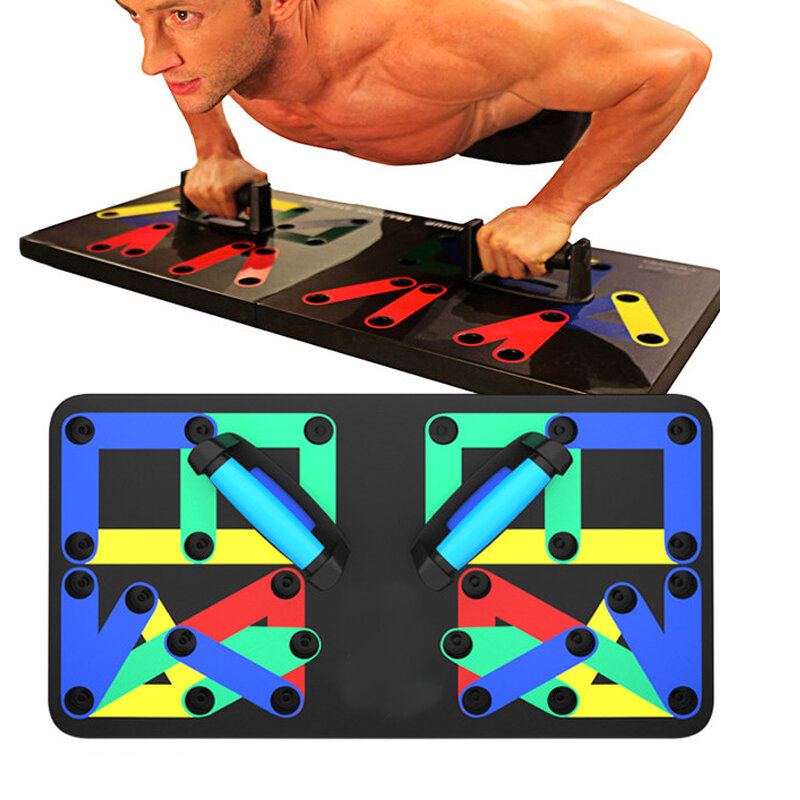 14 V 1 Multifunkční Skládací Push Up Board Domácí Posilovna Svalový Trénink Nástroje Pro Fitness Cvičení