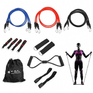 16pcs Men Home Resistance Bands Set Fitness Gumové Trubky Strečový Trénink Jóga Elastické Stahovací Lano