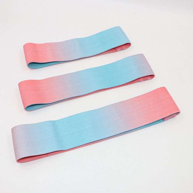 1pc Gradient Color Tréninkový Pás Na Boky Domů Fitness Pás Na Jógu Nohy Sval Elastický Pás Cvičební Nástroje