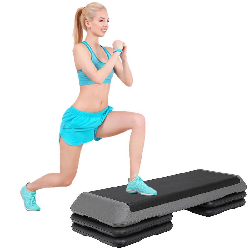 4 Podpěry 110cm Aerobní Cvičení Step Stepper Workout Kardio Fitness Lavice