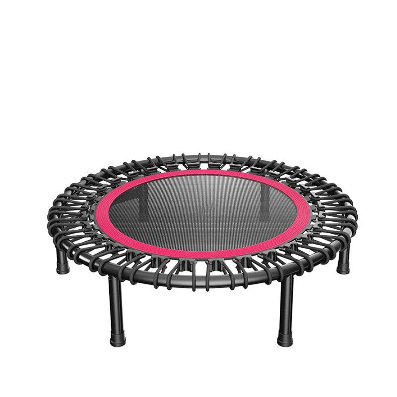 40"/50" Fitness Tichá Mini Trampolína S Nastavitelným Držadlem Dospělí Děti Indoor Gym Bungee Rebounder Jump Trainer