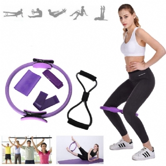 5 Ks Mix Odporové Gumičky Pilates Ring Fitness Nástroje Pro Cvičení Jógy
