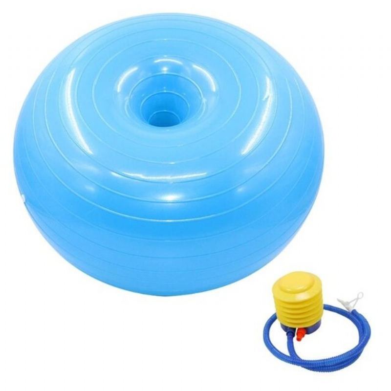 50cm Míče Na Jógu Donut Cvičení Anti-burst Bola Fitness Protiskluzové Gym Pilates Masážní Míč S Pumpou