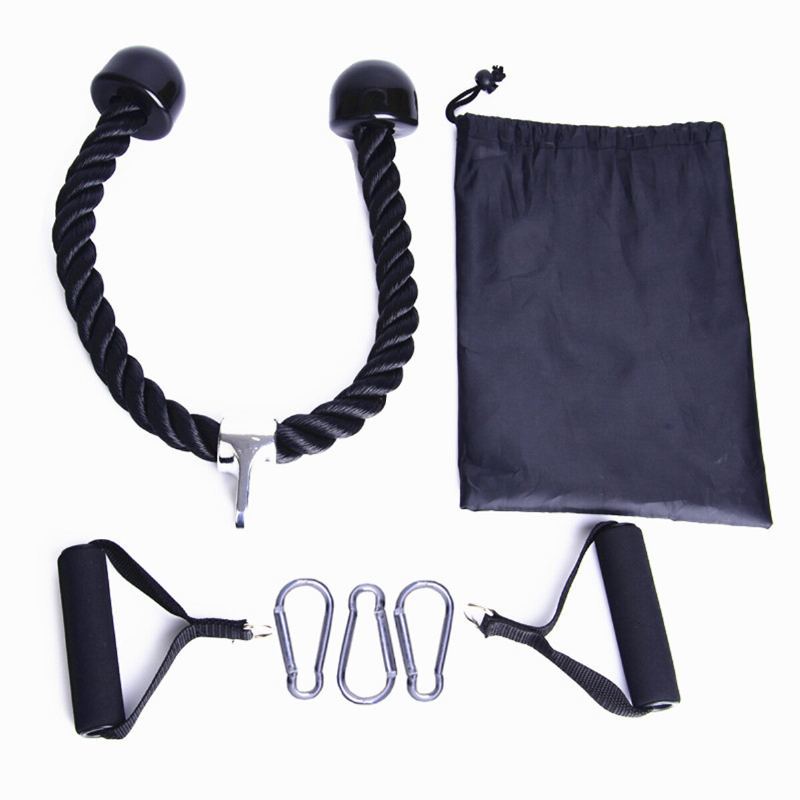 7pcs/set Triceps Biceps Tažný Lano Kabel Svalová Síla Tréninkový Nástavec Domácí Cvičení V Posilovně