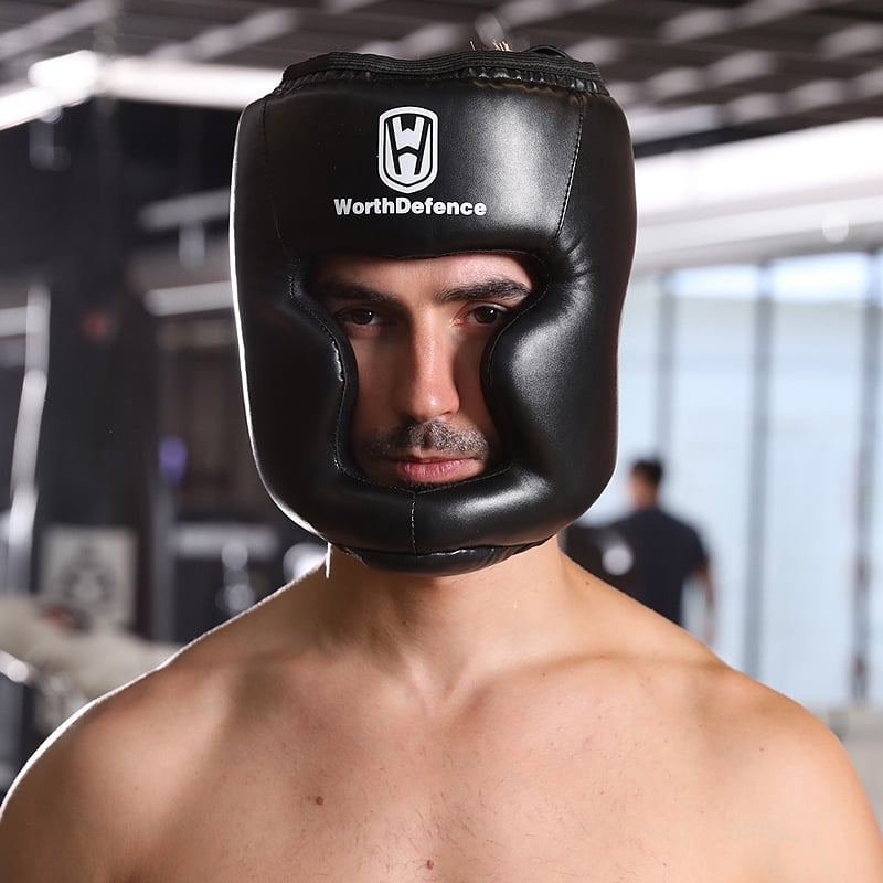 Boxerská Pokrývka Hlavy Celoobličejová Helma Sparing Protector