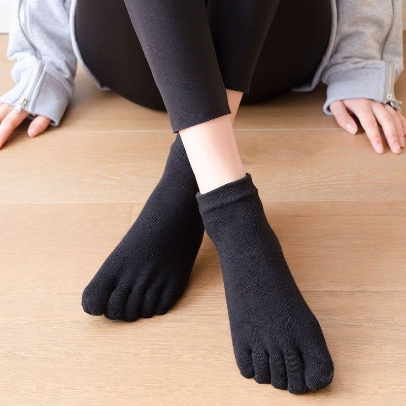 Dámské Jógové Ponožky Bavlněné Prodyšné Pilates Antislip Five Toe