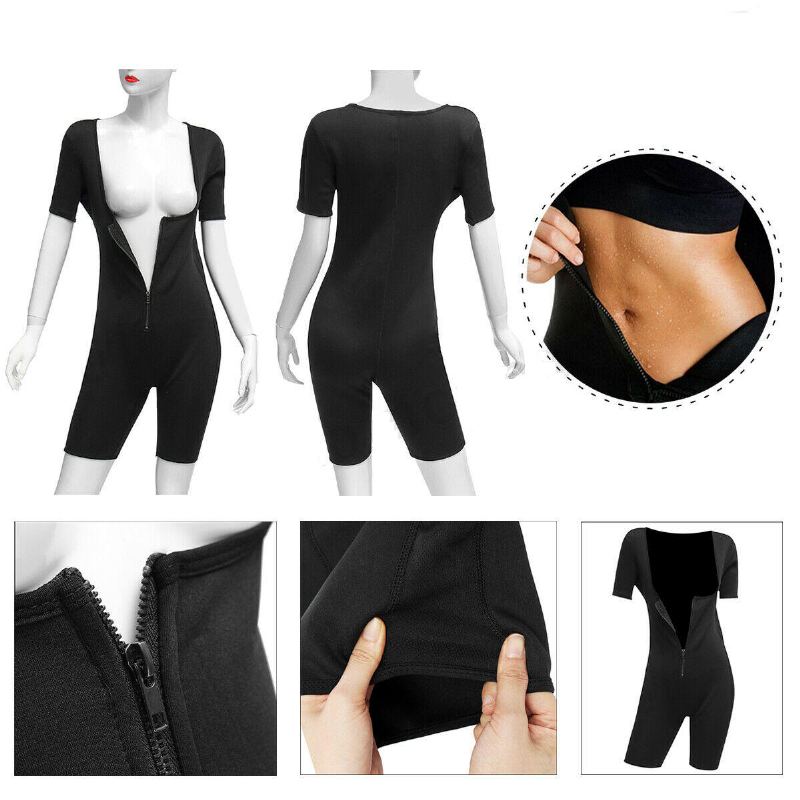 Dámské Shapewear Celotělové Sweat Shaper Hubnutí Fitness Tělocvična Sportovní Sauna Suit Vesta