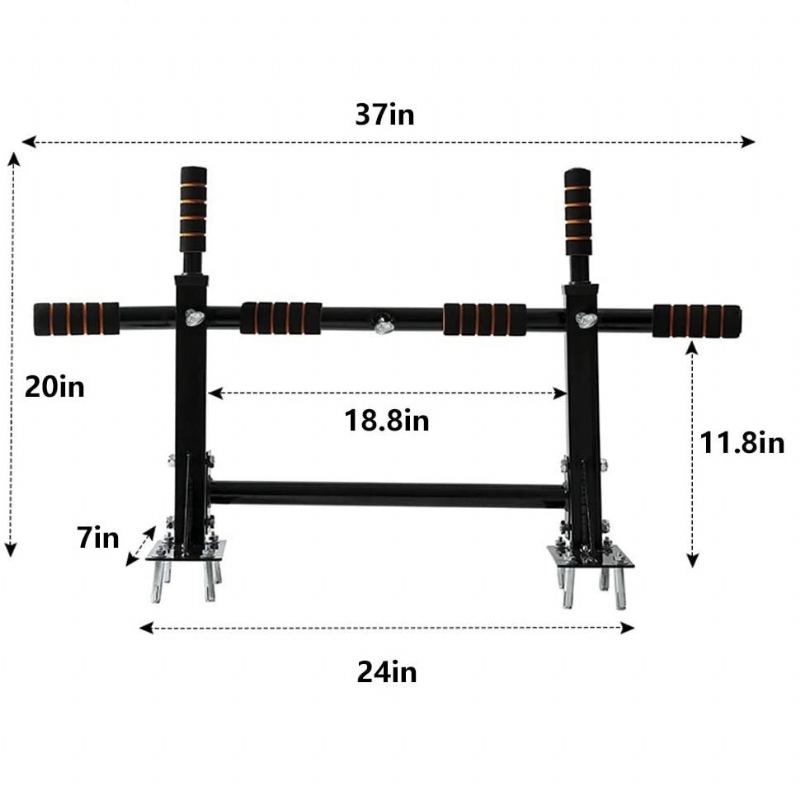 Doorway Wall Mounted Pull Up Bar Heavy Duty Chin Gym Cvičení Trénink Fitnes Domácí Fitness Vybavení Pro Silový