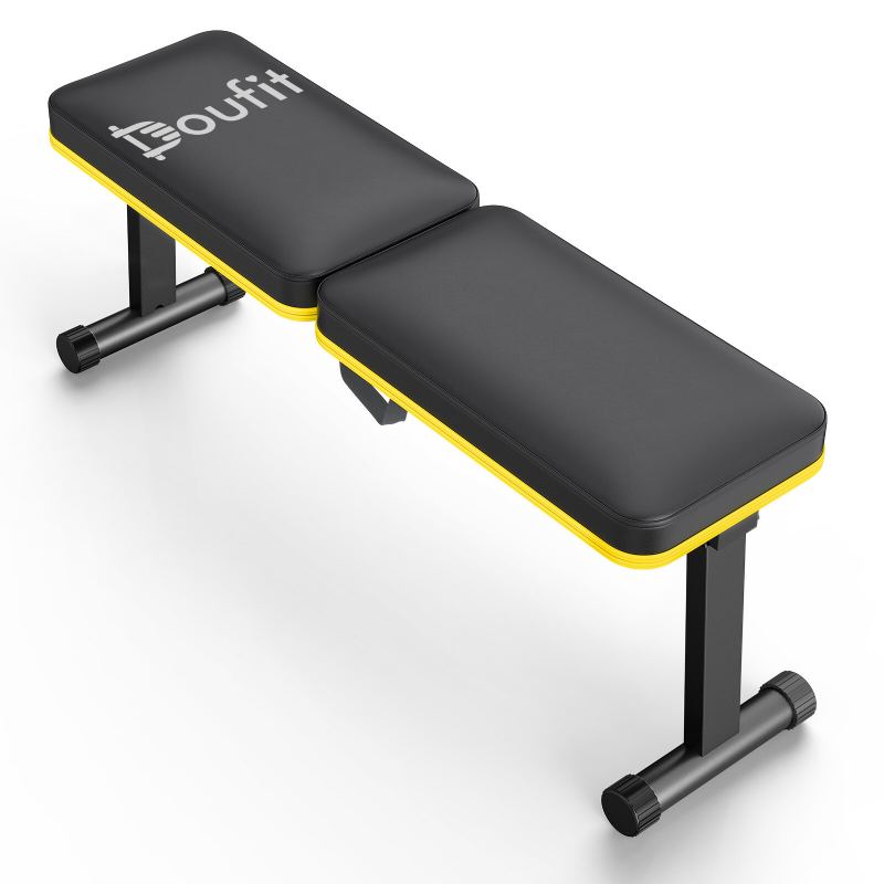 Doufit Flat Weight Bench Skládací 1000 Lbs Nosnost Pro Silový Trénink Press Lavice Pro Domácí Posilovnu Cvičení Lavička Se Zátěží A Snadné Přenášení