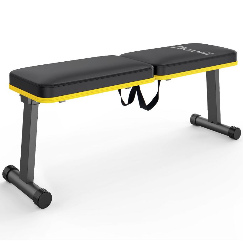 Doufit Flat Weight Bench Skládací 1000 Lbs Nosnost Pro Silový Trénink Press Lavice Pro Domácí Posilovnu Cvičení Lavička Se Zátěží A Snadné Přenášení