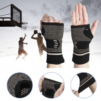 Kaload 1pc Měděný Návlek Na Zápěstí Podpora Dlaně Outdoor Sports Bracer Support Fitness Ochranné Pomůcky