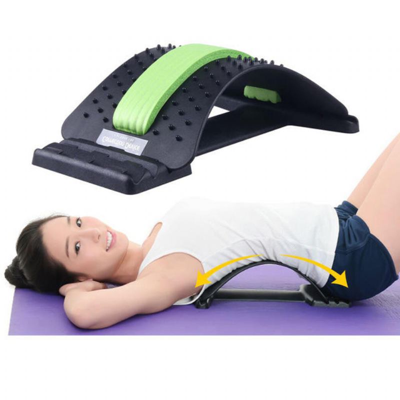 Kaload Masáž Zad Magic Stretcher Back Support Masážní Přístroj Bederní Páteře Relaxační Fitness Nástroje