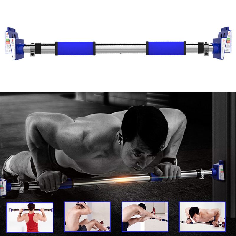 Nastavitelné Ocelové Dveřní Horizontální Tyče Sport Home Gym Pull-up Training Bar Fitness Cvičební Nástroje