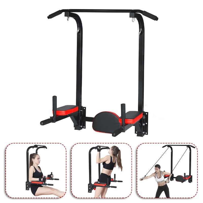 Pull Up Bar Nástěnný Držák Chin Up Dip Station Power Tower Gym Home Fitness Sport