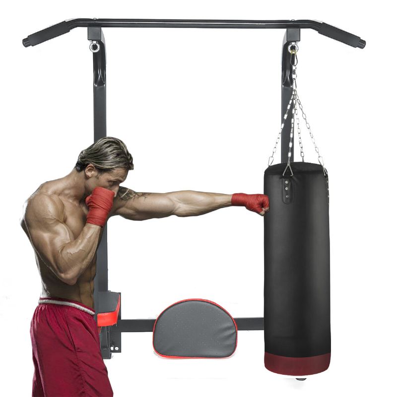 Pull Up Bar Nástěnný Držák Chin Up Dip Station Power Tower Gym Home Fitness Sport