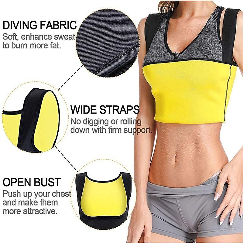 Shirt Vest Womens Hot Sweat Slimming Body Shaders Pro Hubnutí