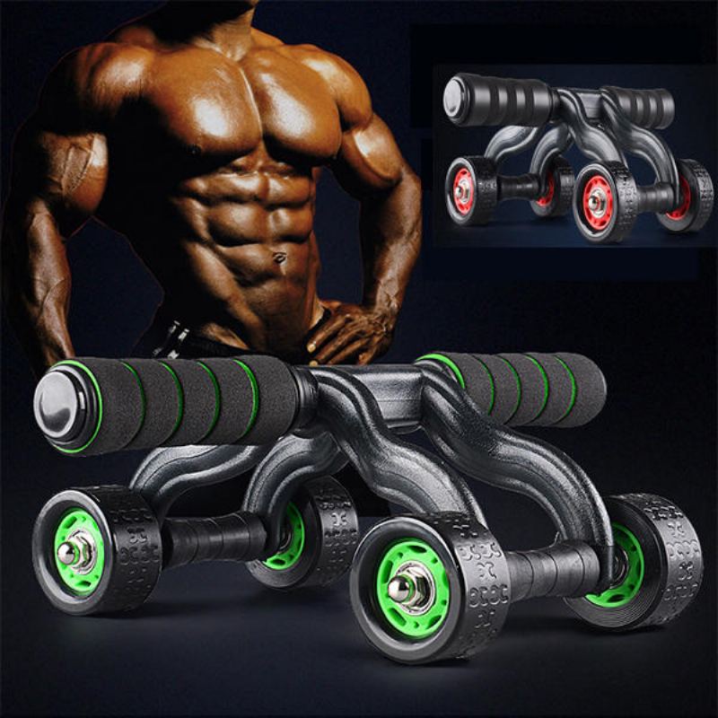 Sportovní Fitness Čtyřkolka Power Roller Břicho Cvičení Kola Vybavení Trénink Svalové Síly