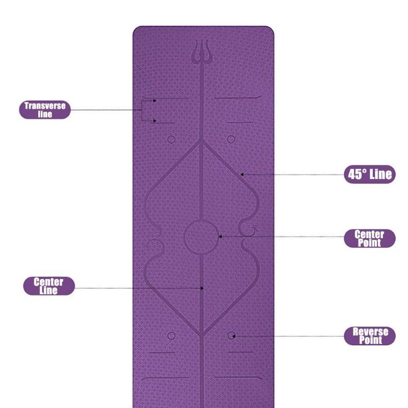 Tpe Podložka Na Jógu S Protiskluzovou Podložkou Position Line Pro Začátečníky