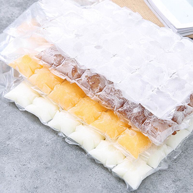 10ks Formy Na Ledové Kostky Jednorázové Samotěsnící Sáčky Na Průhledné Rychlejší Mrazení Na Výrobu Ledu Kuchyňské Pomůcky