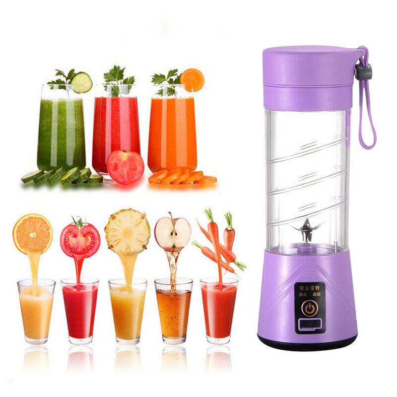 400ml Přenosný Usb Elektrický Ovocný Odšťavňovač Smoothie Maker Lahví Na Zeleninový Džus