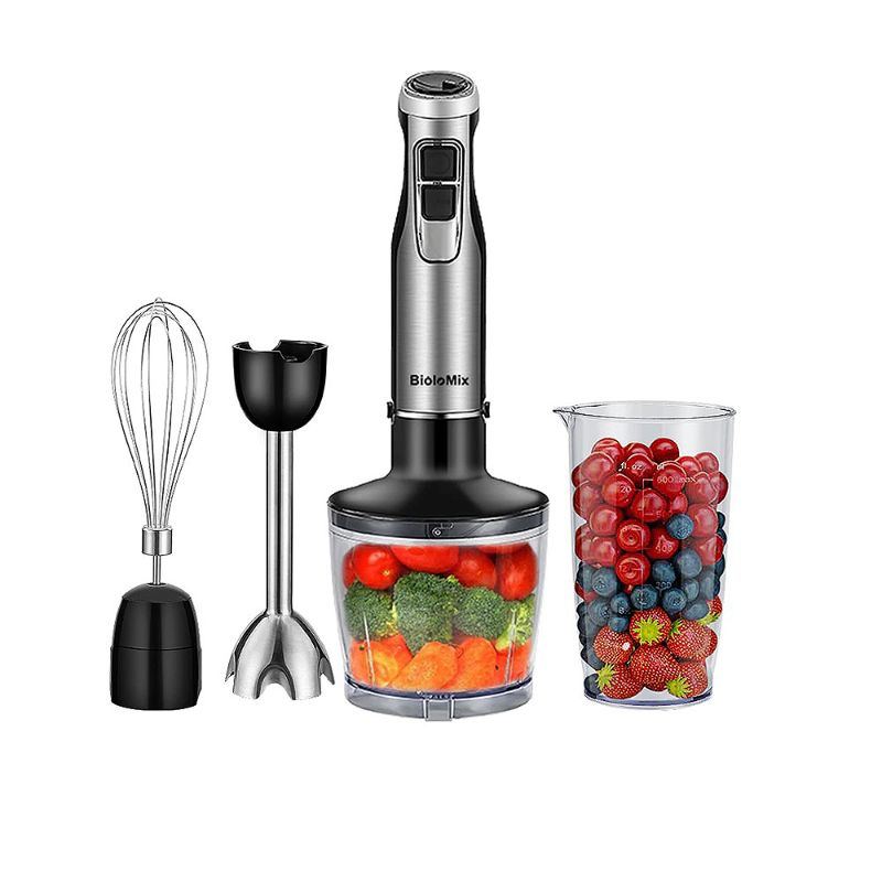 Blender Smoothie Maker 4 V 1 Vysoce Výkonný 1200w Ponorný Tyčový Mixér