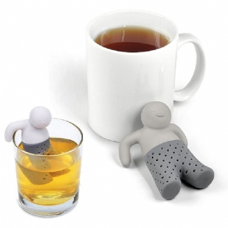 Čajové Sítko Silikonová Roztomilá Konvička Mr Little Man Tea Infuser Filter