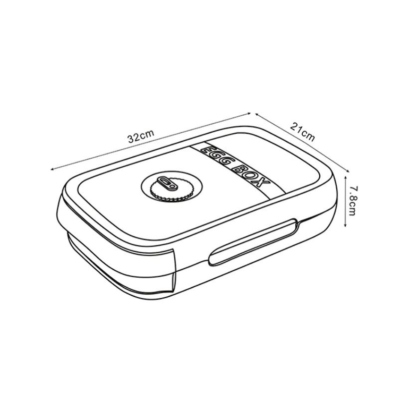 Držák Vajec Organizér Box Nádoba Na Jídlo Do Kuchyně