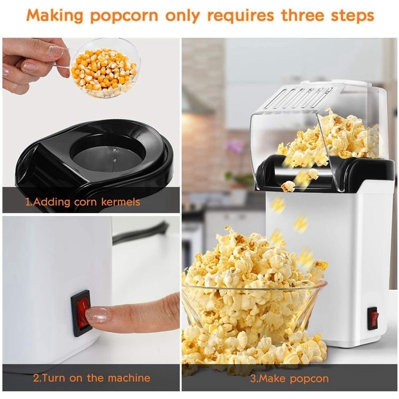 Popcorn Machine Automatický Vzduchový Domácí Maker