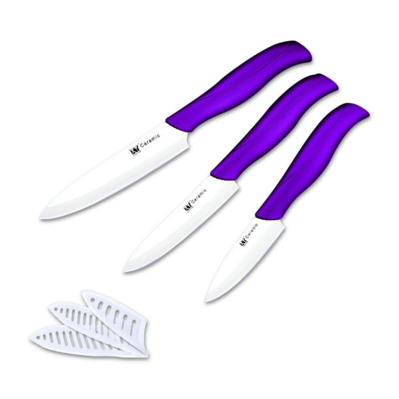 Sada Keramických Nožů Xyj 3ks 3" 4" 5" Kuchyňských Kráječ Zeleniny Nůž Na Krájení Nůž Užitkový Nůž Na