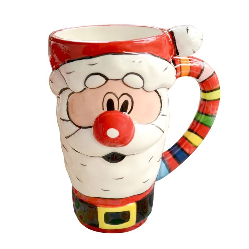 Santa Claus Vánoční Hrnek Káva Čaj Keramický Šálek