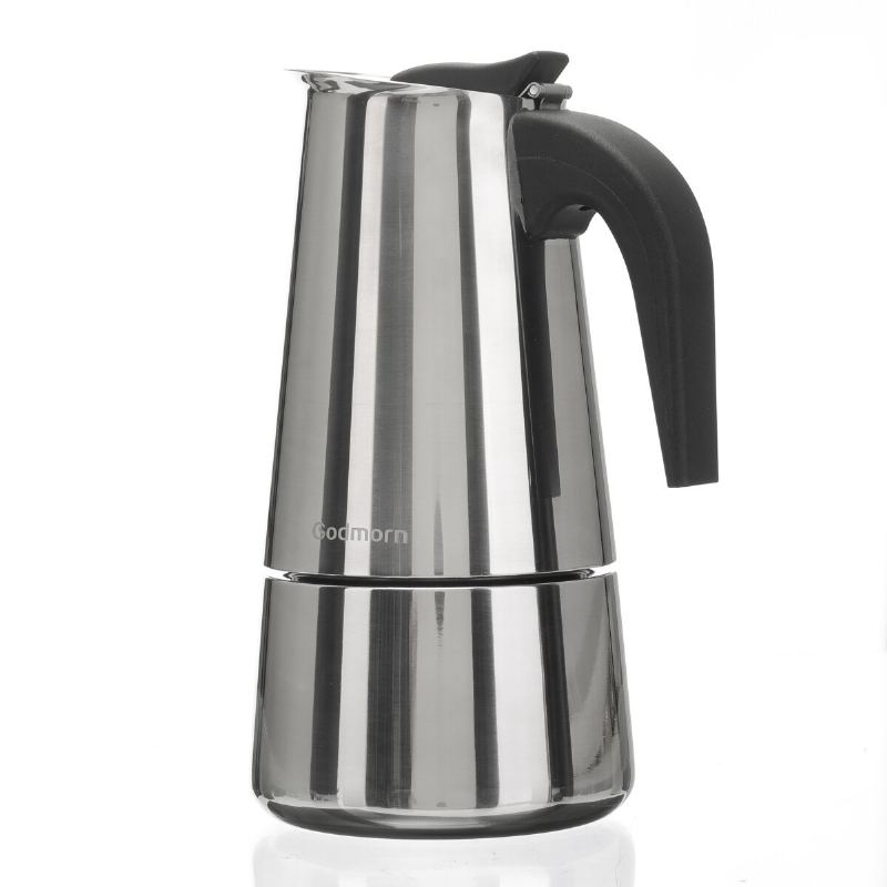 Výrobník Espressa S Varnou Deskou Godmorn Moka Konvička 450 Ml/15 Oz/9 Šálků Classic Cafe Percolator Maker Z Nerezové Oceli Vhodné Pro Indukční Vařiče