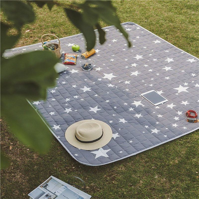 Dětská Protiskluzová Podložka Na Hraní Na Plazení Koberecbaby's Mat 66.9"x78.7" Grey Star