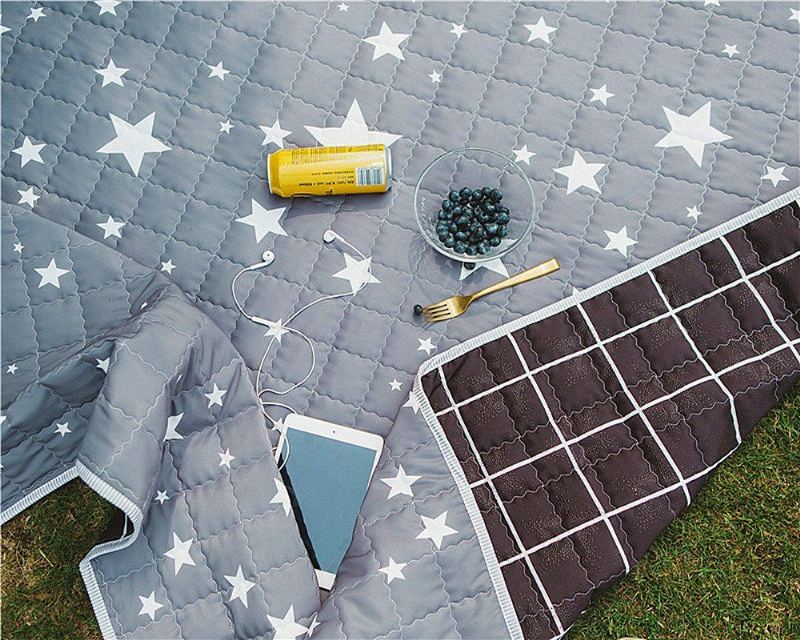 Dětská Protiskluzová Podložka Na Hraní Na Plazení Koberecbaby's Mat 66.9"x78.7" Grey Star