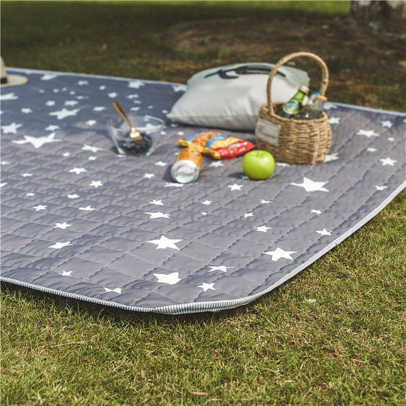 Dětská Protiskluzová Podložka Na Hraní Na Plazení Koberecbaby's Mat 66.9"x78.7" Grey Star