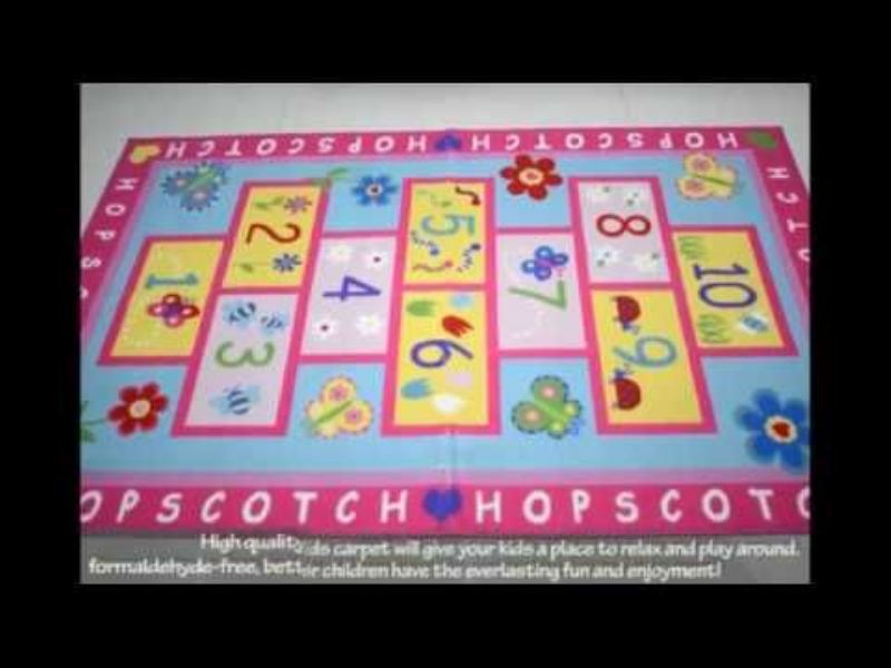 Domácí Textilmódní Hopscotch Dětský Koberec Ložnice Sladký Růžový Koberecdesigner Postava Dětské Koberce