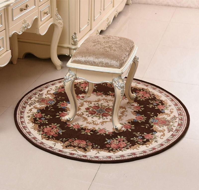 Dornier Jacquard Carpet Koberec S Kulatou Plochou Rusitc Floral Carpets Omyvatelné Koberce Pro Ložnici Ve Vstupní Hale
