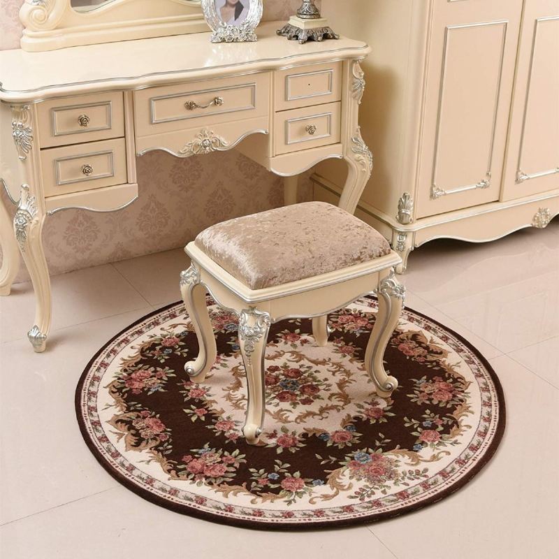 Dornier Jacquard Carpet Koberec S Kulatou Plochou Rusitc Floral Carpets Omyvatelné Koberce Pro Ložnici Ve Vstupní Hale