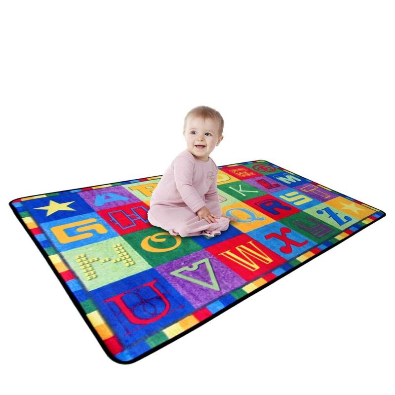 Kids Alphabet Rugall 26 Letters Poskytuje Jedinečné Místo Pro Učení Pro Každého Vzdělávací Koberec Pro Děti Ve Třídě 2.6'x3.9' Vícebarevný