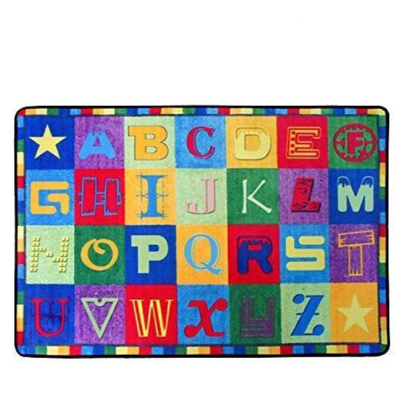 Kids Alphabet Rugall 26 Letters Poskytuje Jedinečné Místo Pro Učení Pro Každého Vzdělávací Koberec Pro Děti Ve Třídě 2.6'x3.9' Vícebarevný