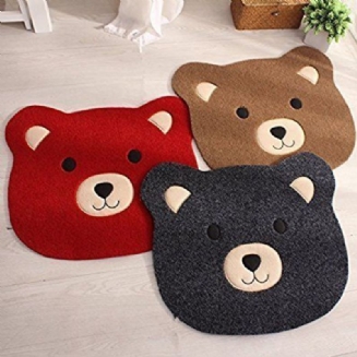 Kolekce Dětských Kreslených Koberců Cute Bear Bath Mat Tpr Protiskluzový Koberec Do Obývacího Pokoje/ložnice1.64 Ft X 1.96 Ft