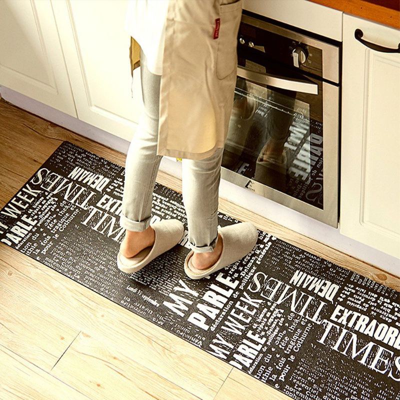 Moderní Heslo Premium Kuchyňský Koberec Laundry Room Mat Standing Mat