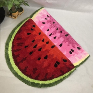 Ručně Vyráběný Roztomilý Designový Kobereček S Vodním Melounem Dětský Koberec Flush Fruit Mat Do Ložnice Rohožka Do Obývacího Pokoje 31.5 X 19.6 Palce