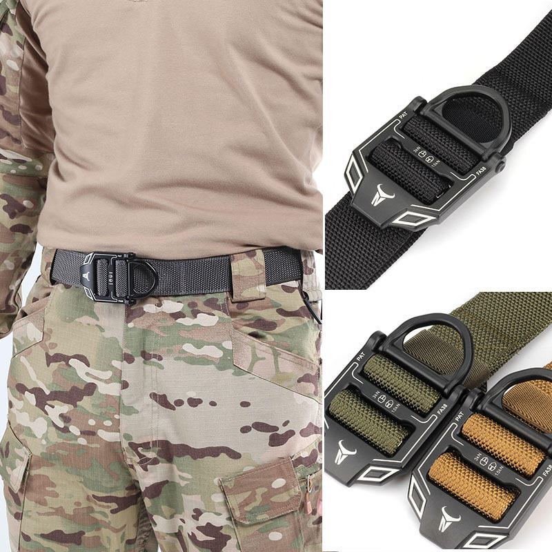 125cm Enniu E24 Military Fan Tactical Belt Funch Free Outdoor Nylonový Pas Pro Muže Ženy