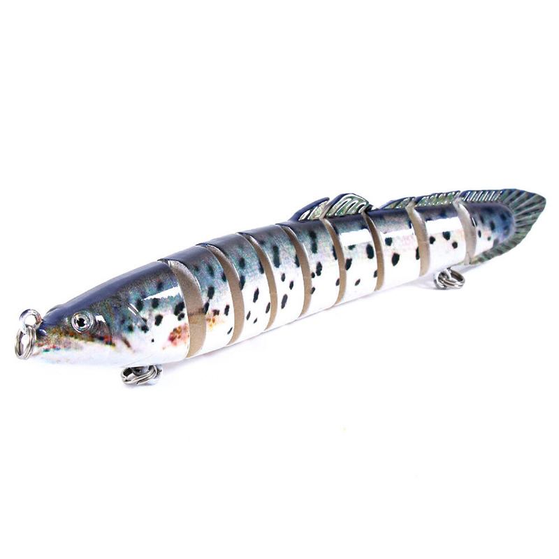 1ks 14cm 21.4g Mini Fishing Tvrdá Návnada Umělá Swimbait Ryby Devět Vázaných Ryb Simulace Rybářská