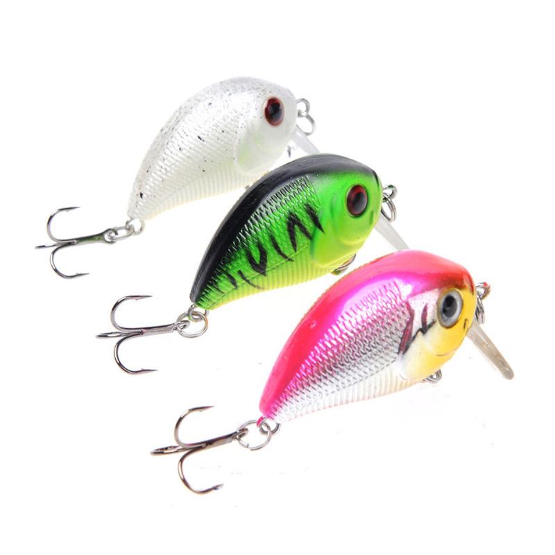 1ks 5cm 8g Wobler Fat Crankbait Rybářská Návnada Umělá Basa Tvrdá Rybářské Potřeby