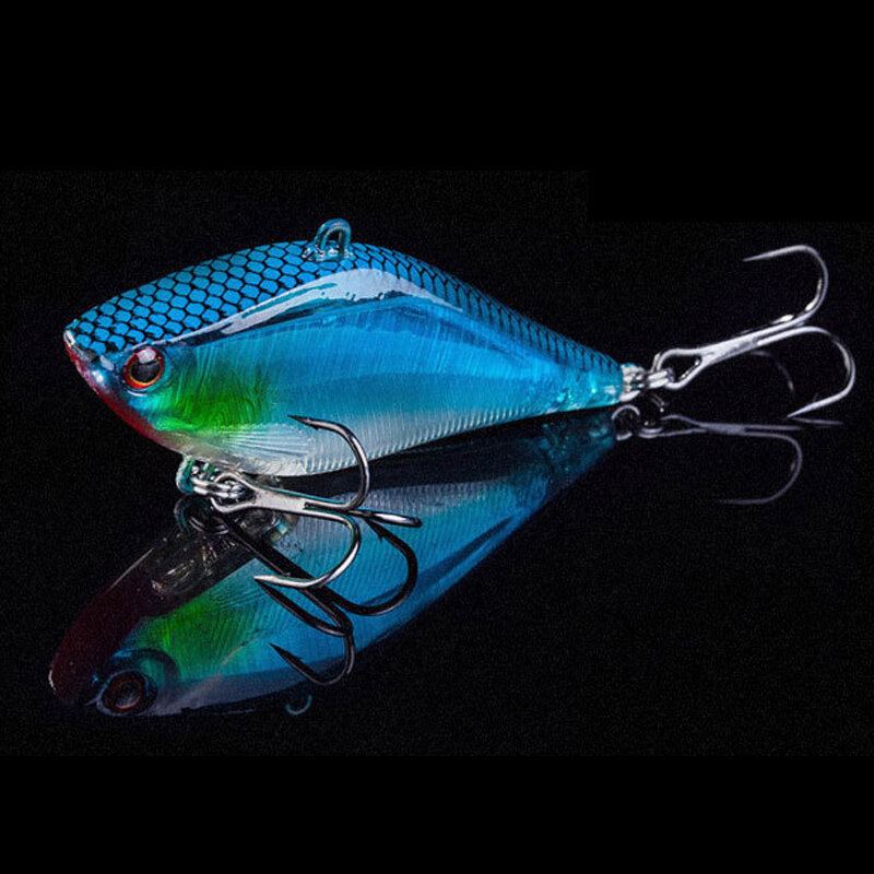 1ks 6.3cm 14g Jerkbait Hard Vib Lures Crankbait Fishing Lure Woblery S Trojháčkem