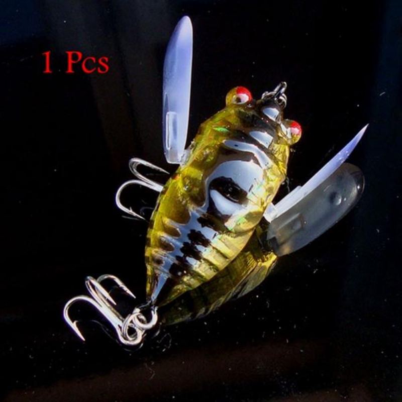 1ks Cicada Minnow Fishing Lure Hard Tackle Návnada Rybářský Háček Bass Crankbaits