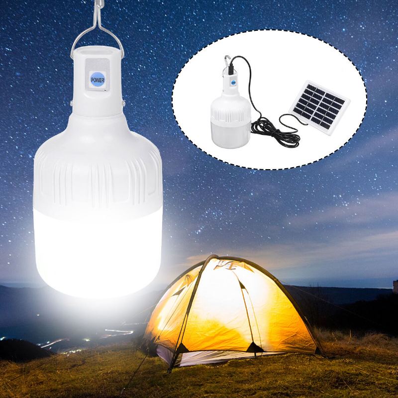 80w Vodotěsné Usb Nabíjení Solární Camping Light Světlo Rybářská Lampa Závěsné Osvětlení